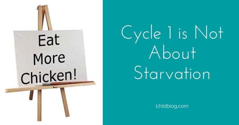 Cycle 1 of the 17 Day Diet is NOT about starvation. If you're hungry, eat up!