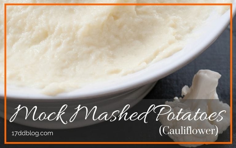 Ditch the high-caloric, high-fat richness of mashed potatoes with these mock mashed potatoes made with cauliflower!