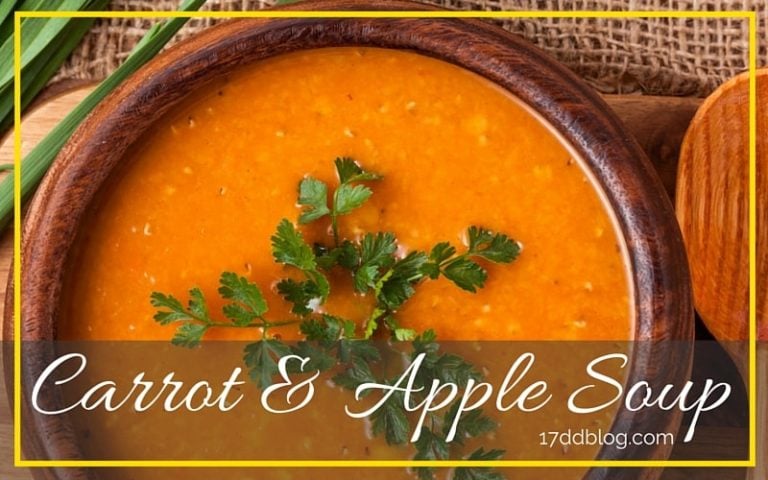 Mmmmm - Apple & Carrot Soup is a delicious is a savory soup perfect for a cold day!