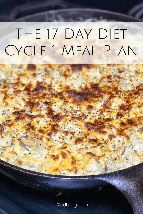 Easy 17 Day Diet Meal Plan Printable Simple & Homemade Recipes