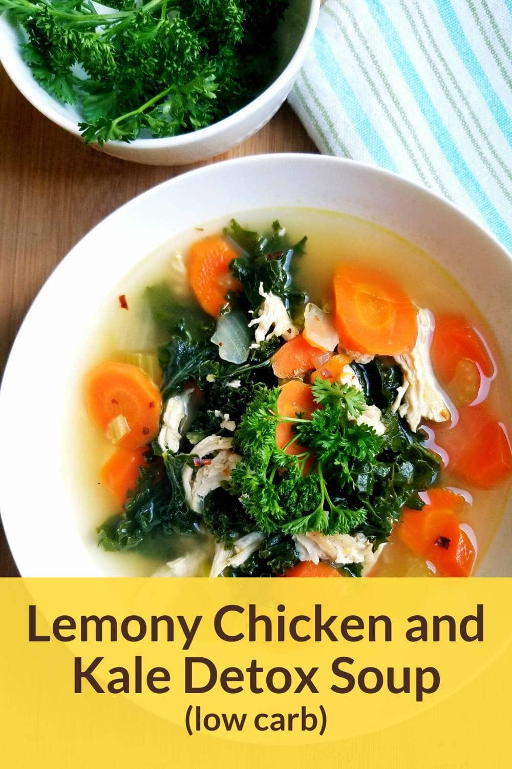 Lemony Chicken and Kale Detox Soup My 17 Day Diet Blog