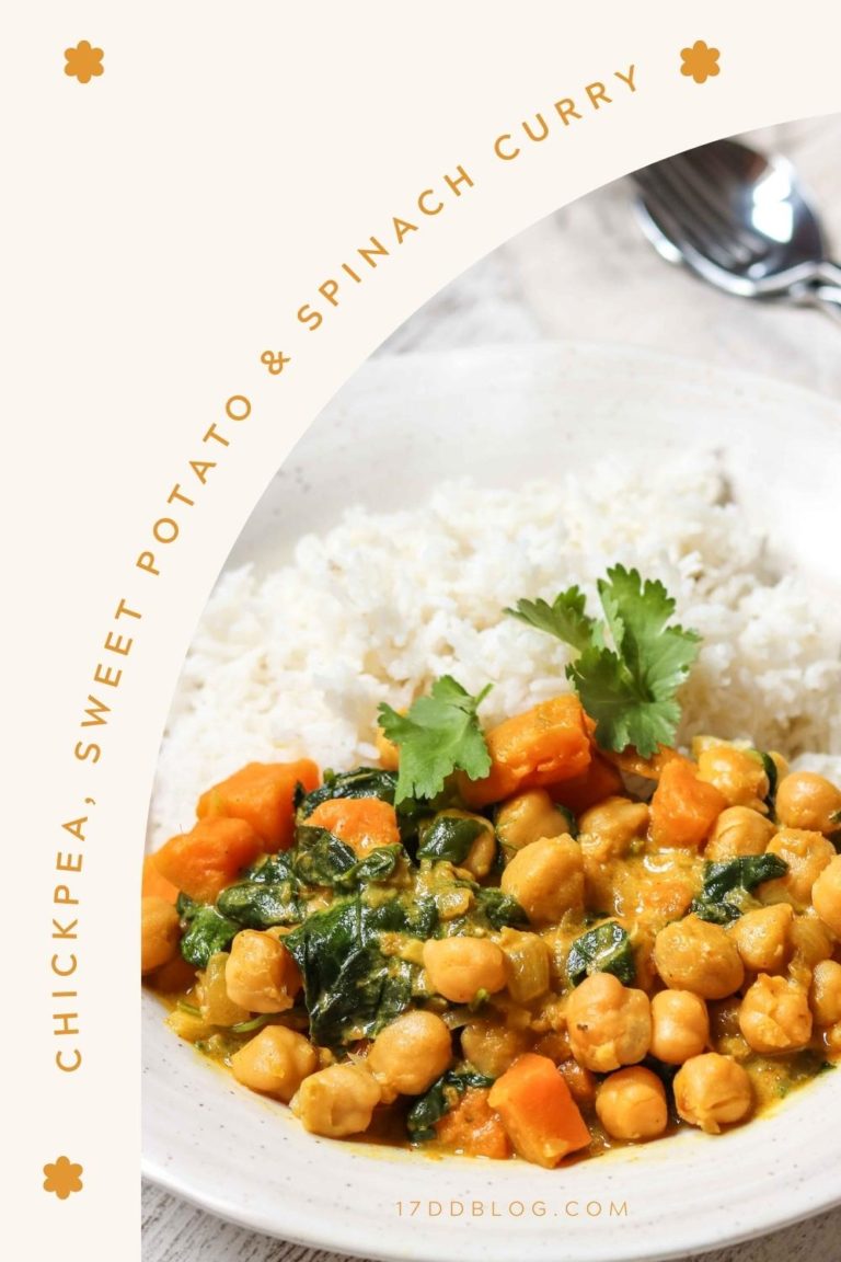 Chickpea Sweet Potato & Spinach Curry | My 17 Day Diet Blog