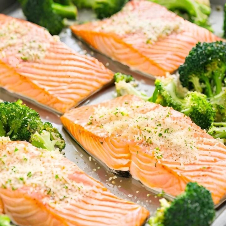 Sheet Pan Salmon is an easy weeknight dinner to make for the family