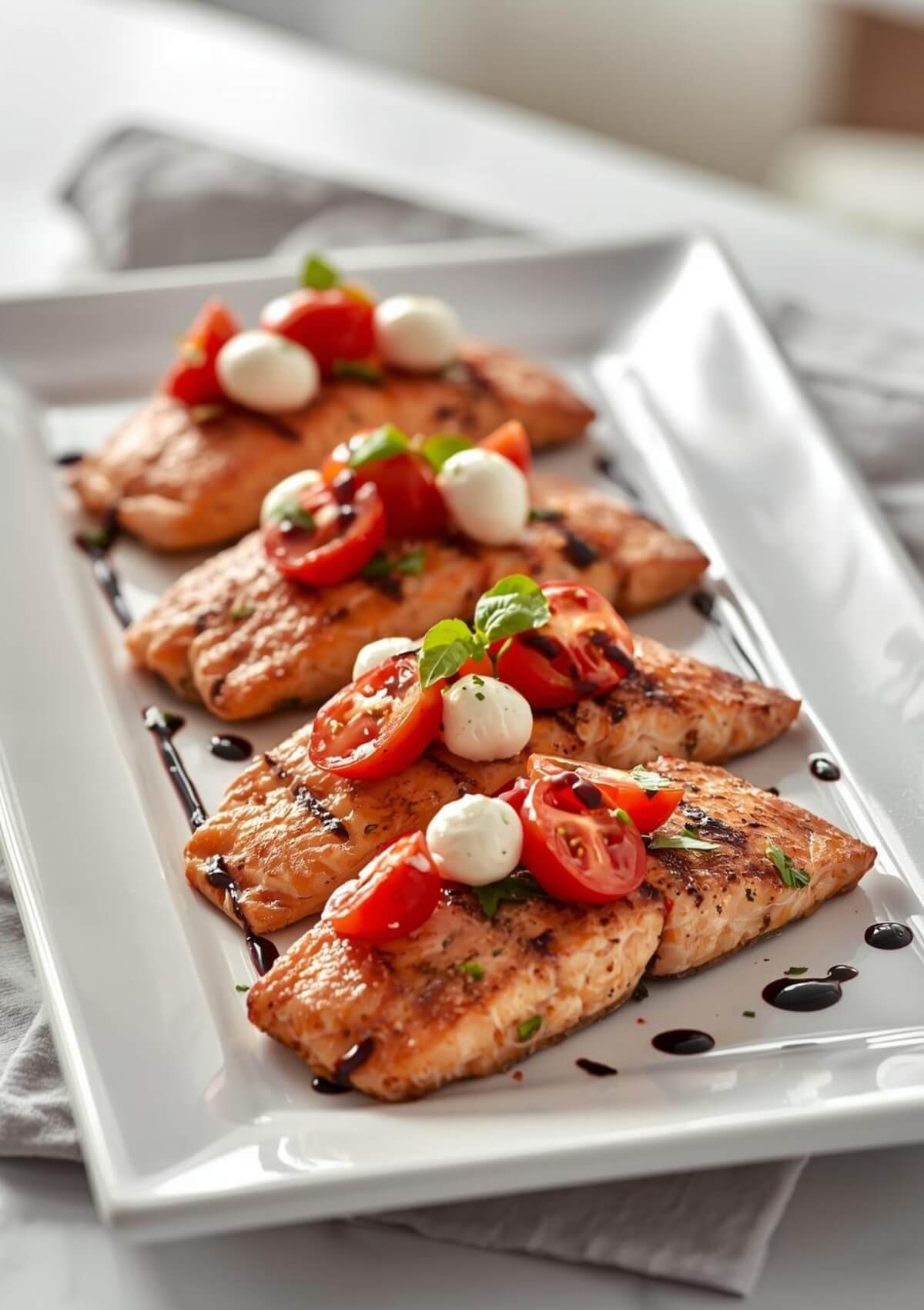 Caprese Salmon is a great recipe for the Keto Diet if you're looking for something low carb for weight loss