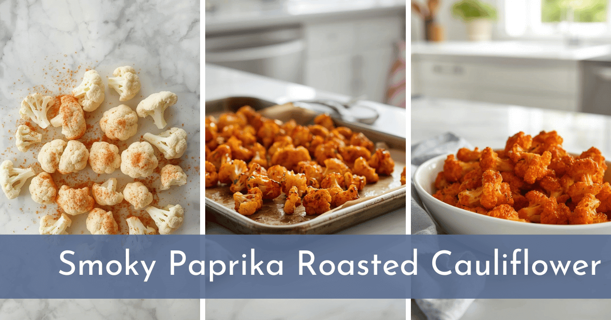 Smoky Paprika Roasted Cauliflower is the perfect low carb side dish for dinner