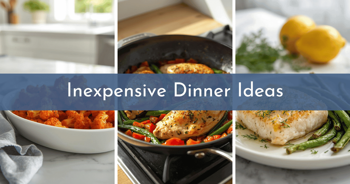 Here are some inexpensive dinner ideas that are not only low carb but delicious